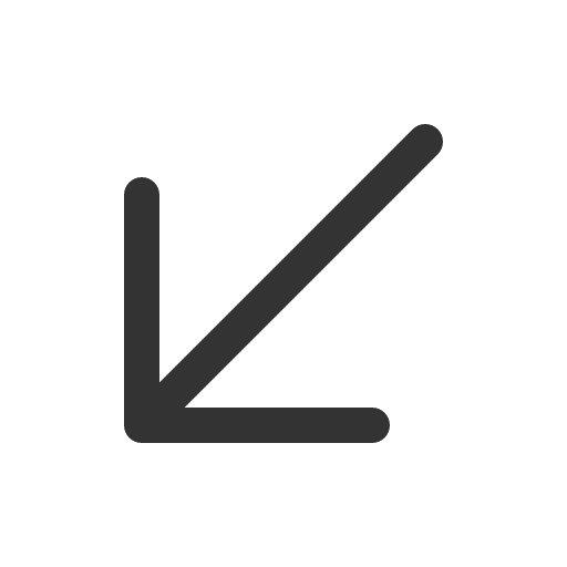 иконка arrow down left, arrow, стрелка, down, left,