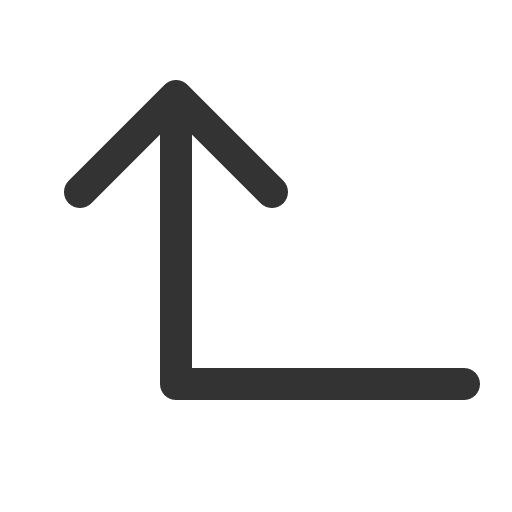 иконка arrow elbow left up, arrow, стрелка, elbow, left, up, стрелка вверх,