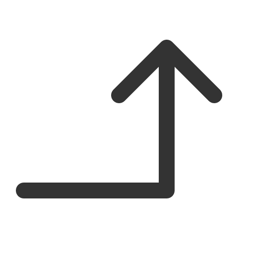 иконка arrow elbow right up, arrow, стрелка, elbow, right, up, стрелка вверх,