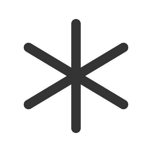 иконка asterisk, звездочка,