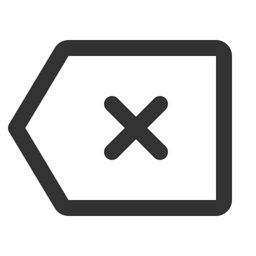 иконка backspace,