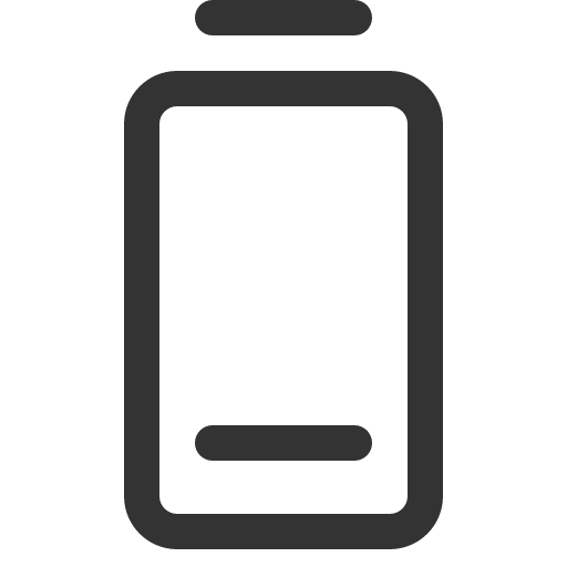иконка battery vertical low, battery, батарея, vertical, low,