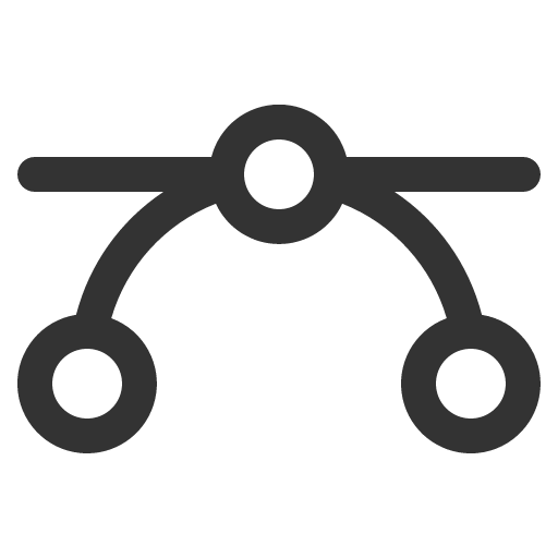 иконка bezier curve, кривая, bezier, curve, стрелка,