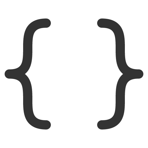 иконка brackets curly, brackets, curly,