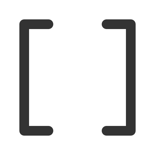 иконка brackets square, brackets, square,