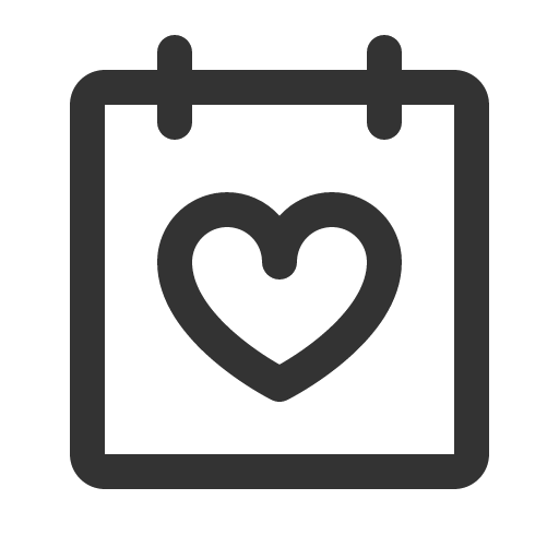 иконка calendar heart, calendar, календарь, heart, сердце,
