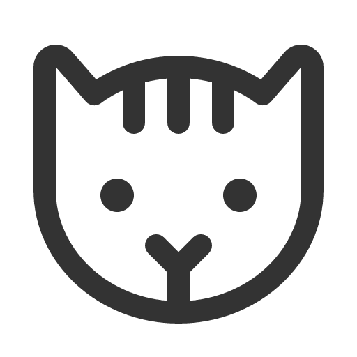 иконка cat, кот,