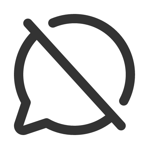 иконка chat circle slash, chat, чат, circle, slash,