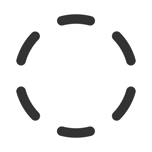 иконка circle dashed, circle, dashed,