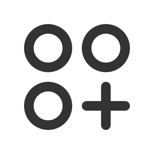 иконка circles three plus, circles, three, plus, плюс,
