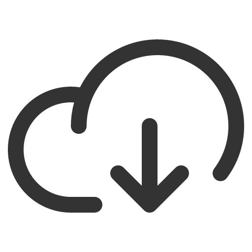 иконка cloud arrow down, cloud, облако, arrow, стрелка, down,