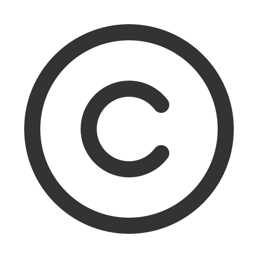 иконка copyright,
