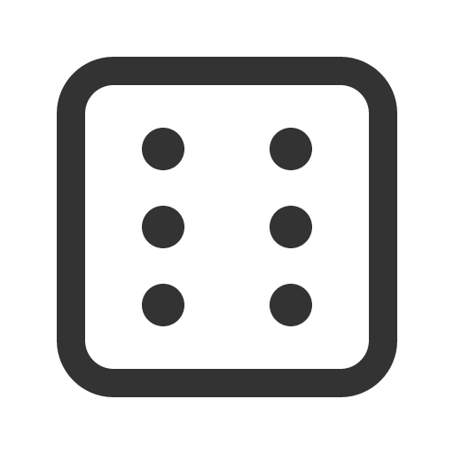 иконка dice six, dice, игральная кость, six,