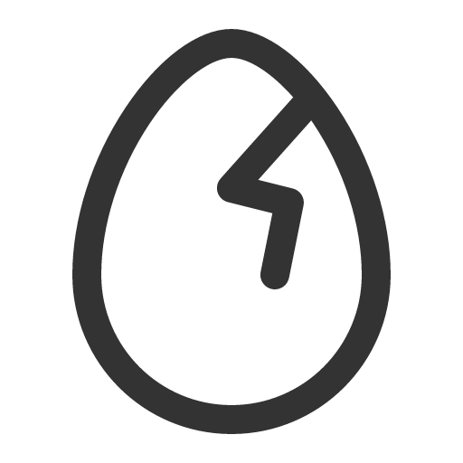 иконка egg crack, egg, пасхальное яйцо, crack,