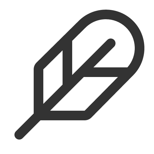 иконка feather,