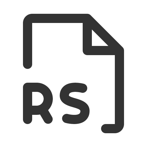иконка file rs, file, файл, rs,
