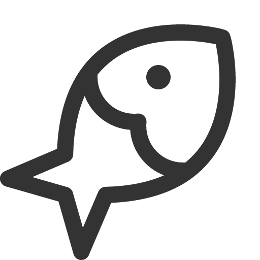 иконка fish, рыба,