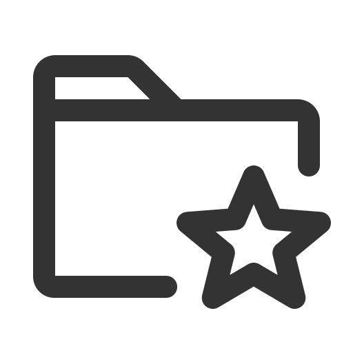 иконка folder star, folder, папка, star, звезда,