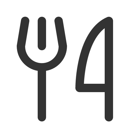иконка fork knife, столовые приборы, fork, погрузчик, knife, нож,