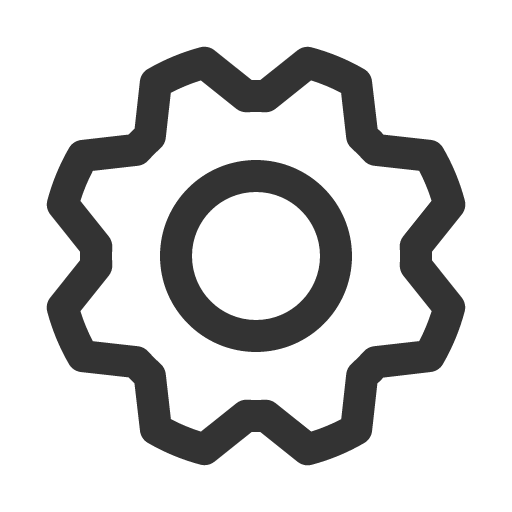иконка gear, шестеренка,