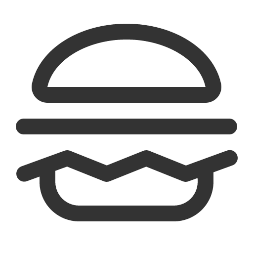 иконка hamburger, гамбургер,