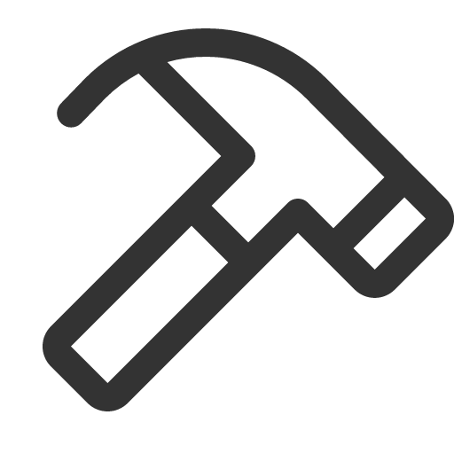 иконка hammer, молоток,