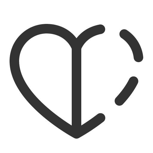 иконка heart half, heart, сердце, half, батарея,