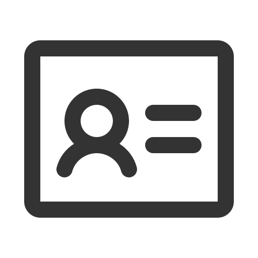 иконка identification card, identification, card, кредитная карточка,