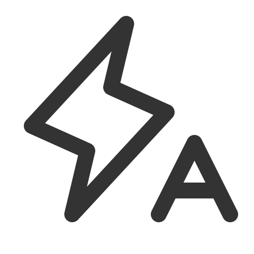 иконка lightning a, lightning, молния,