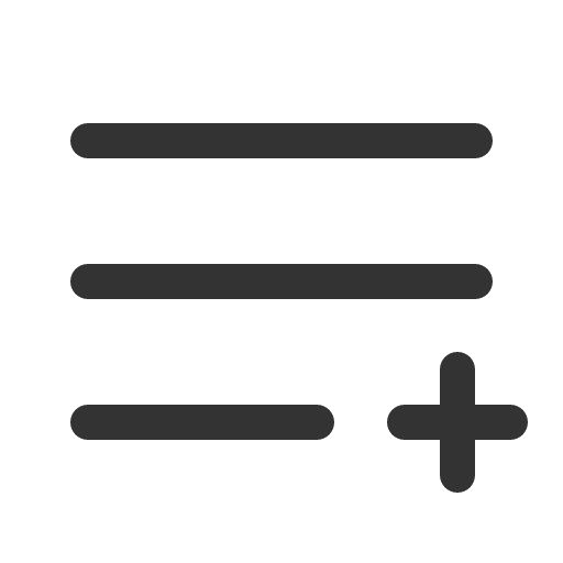 иконка list plus, list, plus, плюс,