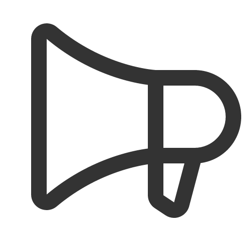 иконка megaphone, громкоговоритель,