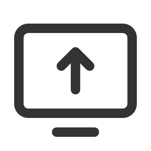 иконка monitor arrow up, monitor, монитор, arrow, стрелка, up, стрелка вверх,