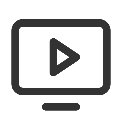 иконка monitor play, monitor, монитор, play, играть,