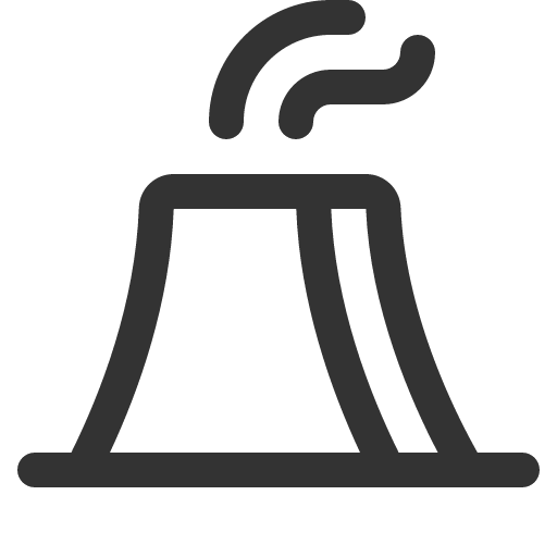 иконка nuclear plant, nuclear, plant, цветочный горшок,