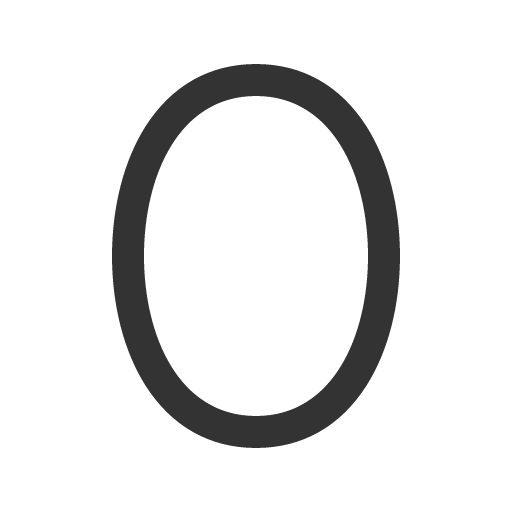 иконка number zero, number, zero,