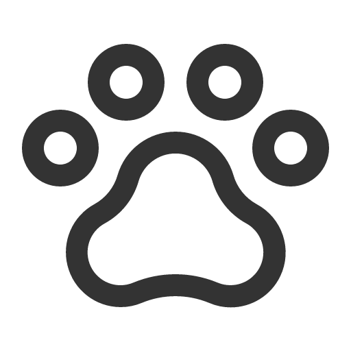иконка paw print, paw, print, принтер,