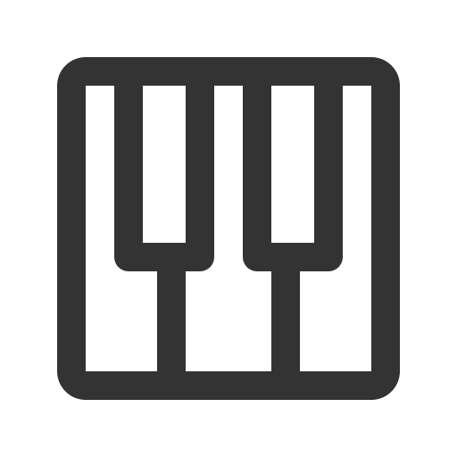иконка piano keys, piano, keys,