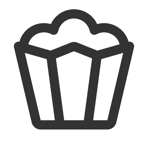 иконка popcorn, попкорн,