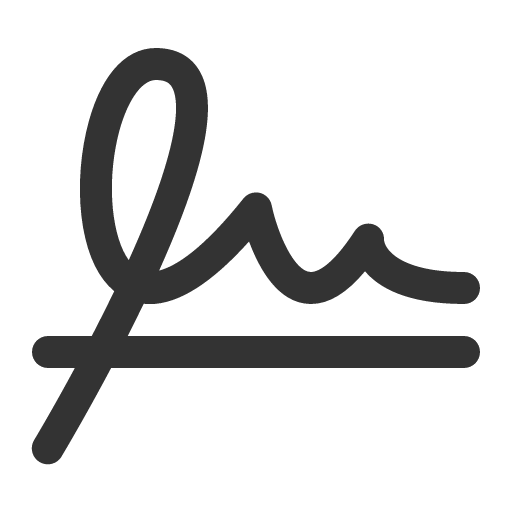 иконка signature,