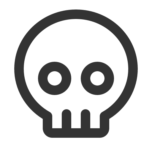 иконка skull, череп,