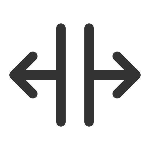 иконка split horizontal, split, стрелка, horizontal, документ,