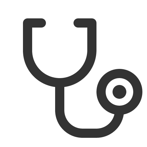 иконка stethoscope, стетоскоп,