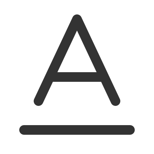 иконка text a underline, text, текст, underline,