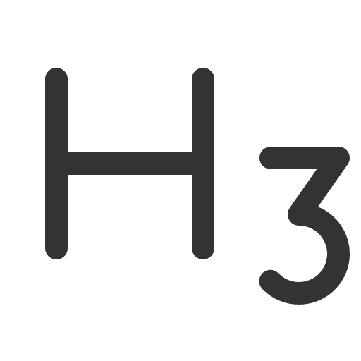 иконка text h three, text, текст, three,