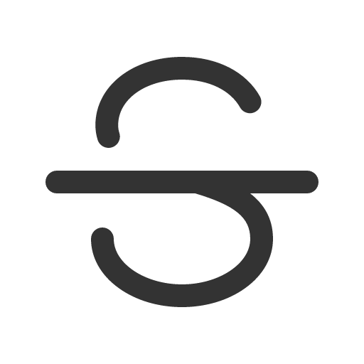 иконка text strikethrough, text, текст, strikethrough,