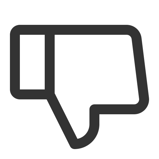 иконка thumbs down, thumbs, down, стрелка,