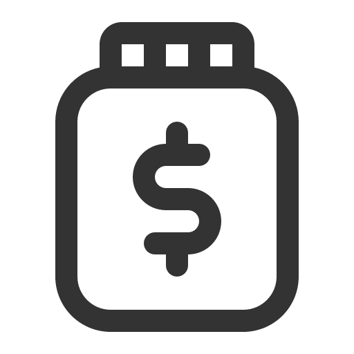 иконка tip jar, tip, jar,