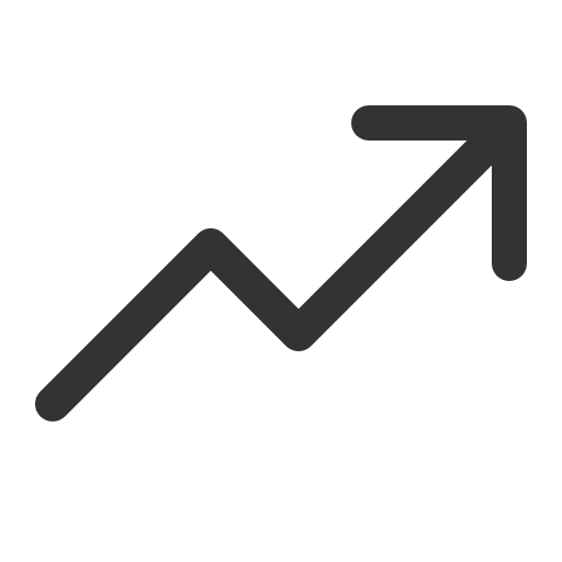 иконка trend up, trend, up, стрелка вверх,