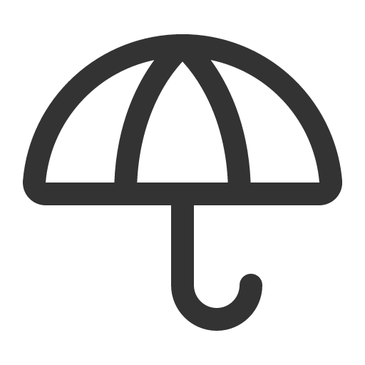 иконка umbrella, зонт,