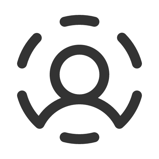 иконка user circle dashed, user, пользователь, circle, dashed,